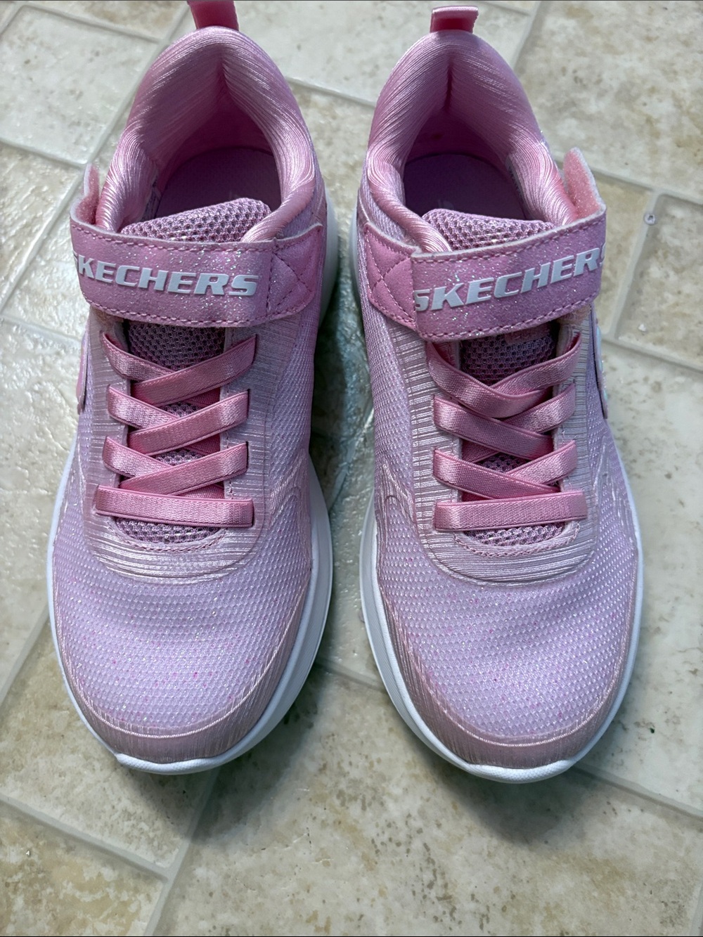Skechers Light Pink Slip-On Athletic Sneakers for Kids